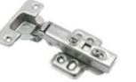 BISAGRA BIDIMENSIONAL  DE 35MM, BRAZO RECTO DE COBERTURA PAR
