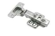 BISAGRA BIDIMENSIONAL DE 35MM. BRAZO RECTO DE COBERTURA COMPLETA CON PISTON DE CIERRE SUAVE PAR