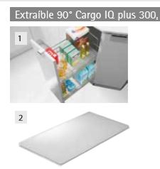 EXTRAIBLE 90° CARGO IQ PLUS 300, 2 NIVELES