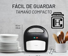 Cargar imagen en el visor de la galería, SANDWICHERA 5 EN 1 ANTIADHERENTE Y COMPACTA
