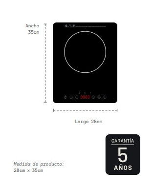 PARRILLA DE INDUCCIÓN 1 ZONA