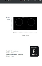 Cargar imagen en el visor de la galería, PARRILLA DE INDUCCIÓN 2 ZONAS
