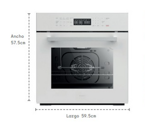 HORNO DE GAS EMPOTRABLE CON PANEL DIGITAL