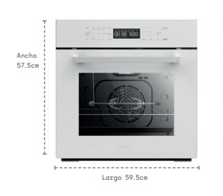 HORNO DE GAS EMPOTRABLE CON PANEL DIGITAL